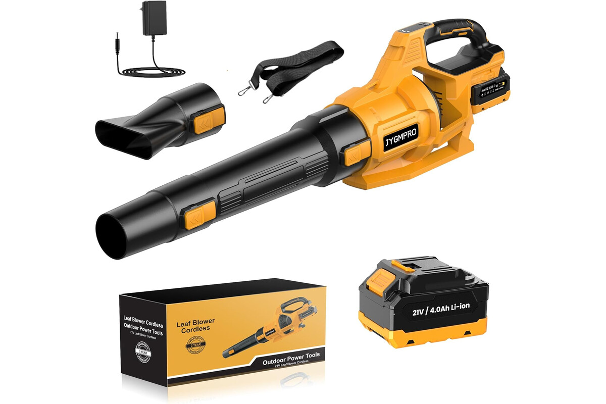 Risparmia tempo e denaro con il soffiatore elettrico JYGMPRO: batteria inclusa e 3 velocità al prezzo più conveniente